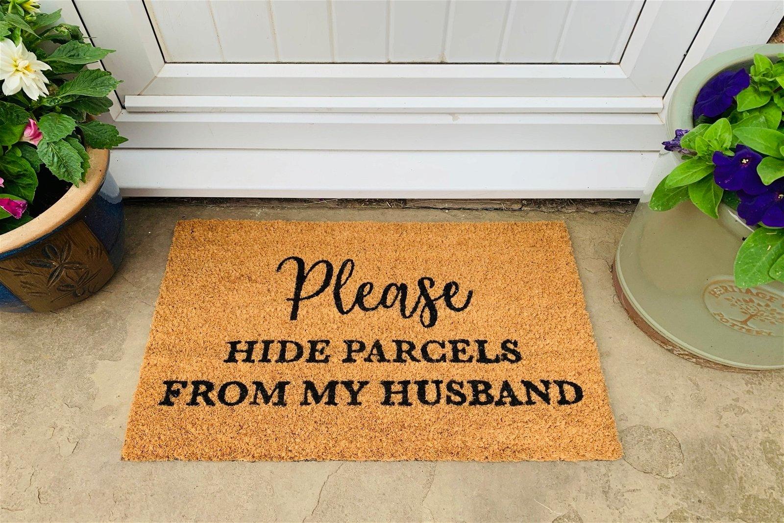 View Hide Parcels from Husband Coir Doormat information