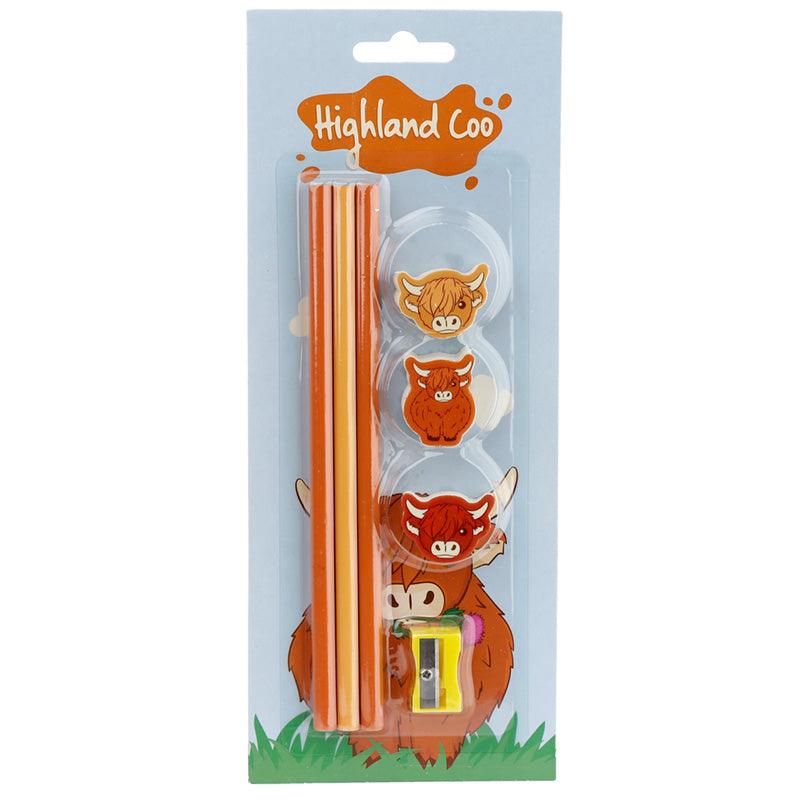 View Highland Coo 7 Piece Stationery Set information