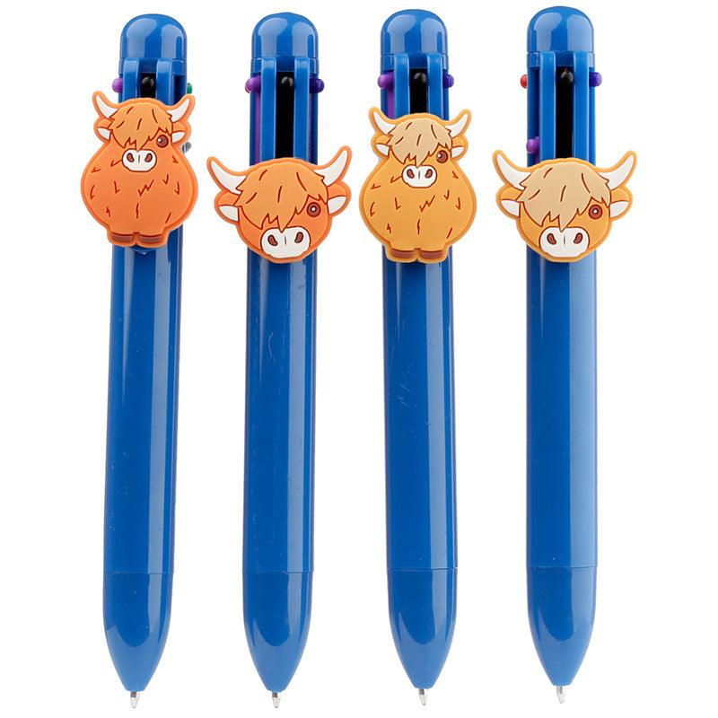 View Highland Coo Multi Colour Pen 6 Colours information