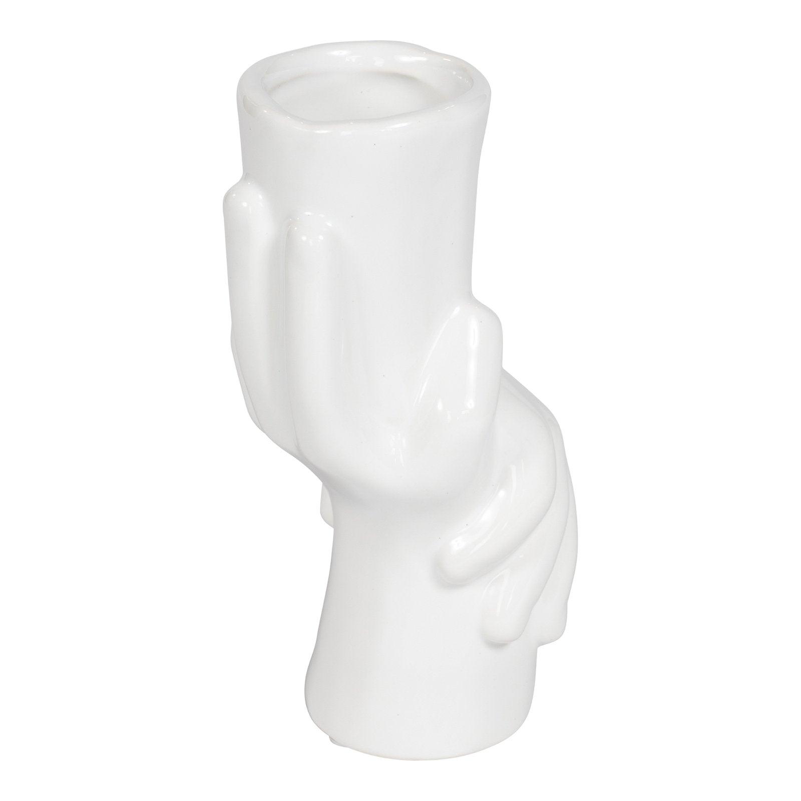 View Holding Hands Ceramic Vase Small information