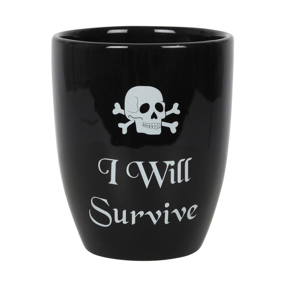 View I Will Survive Gothic Plant Pot information