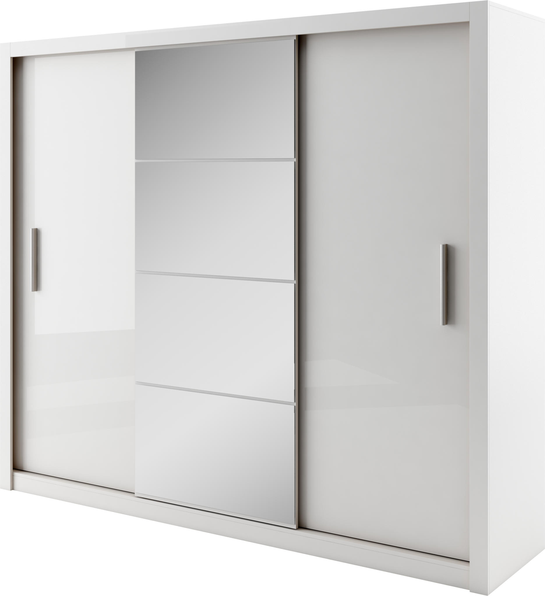 View Idea ID01 Sliding Door Wardrobe 250cm White Matt 250cm information