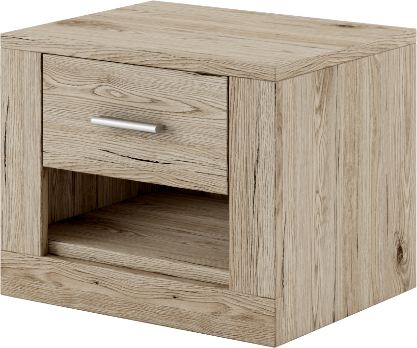 View Idea ID07 Bedside Cabinet Oak San Remo 50cm information