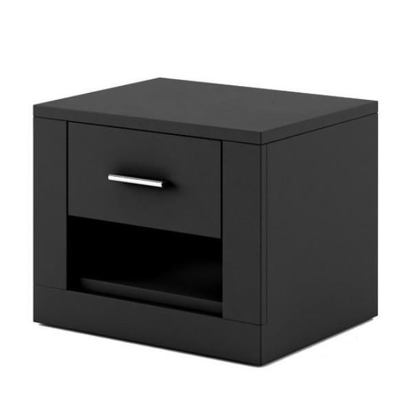 View Idea ID07 Bedside Cabinet Black 50cm information