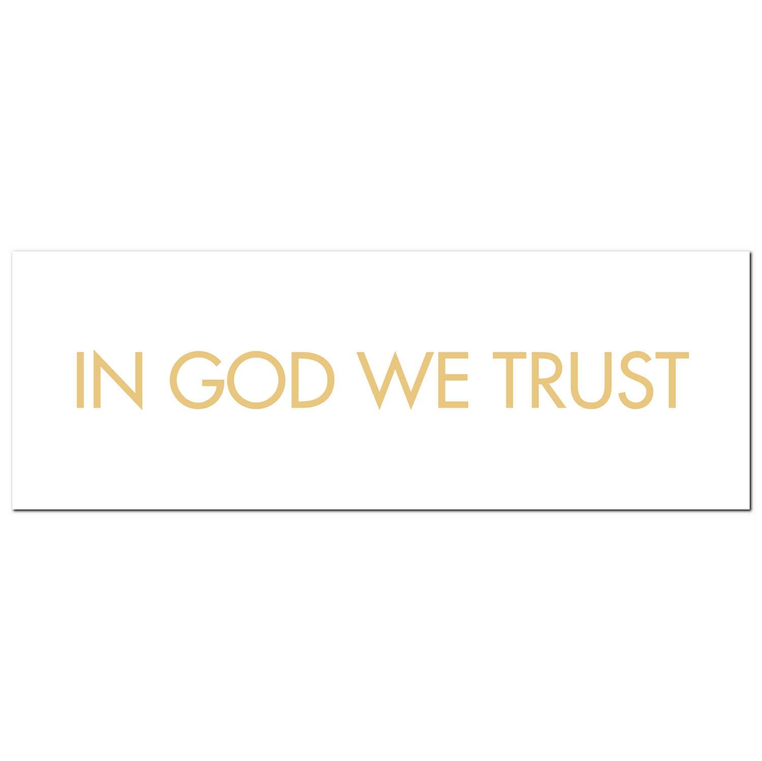 View In God We Trust Gold Foil Plaque information