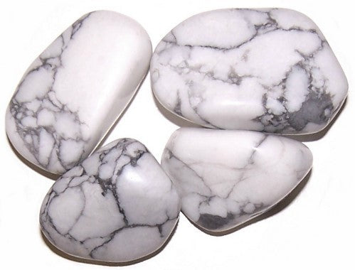 View L Tumble Stones Howlite White information