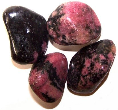 View L Tumble Stones Rhodonite information