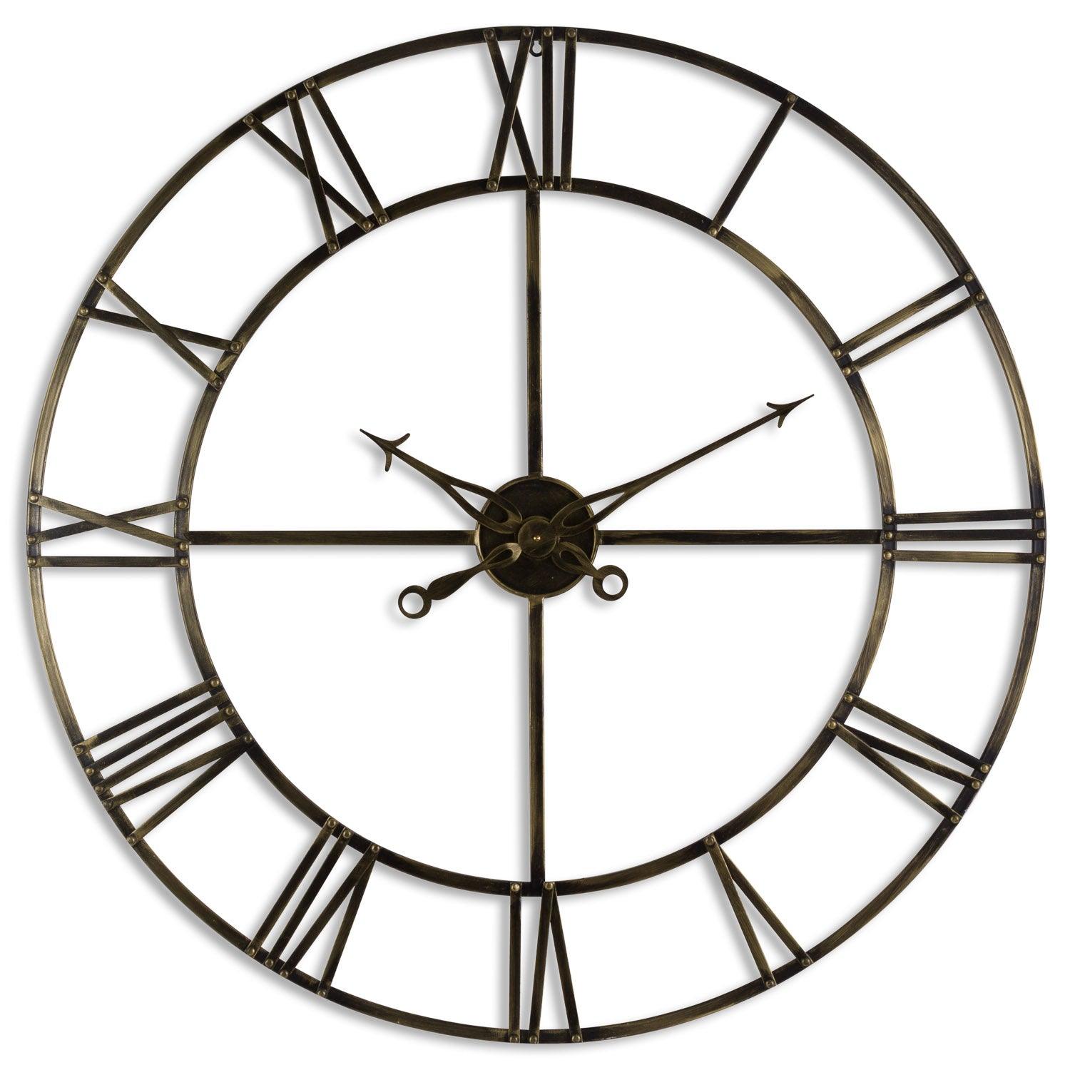 View Large Antique Brass Large Skeleton Clock information