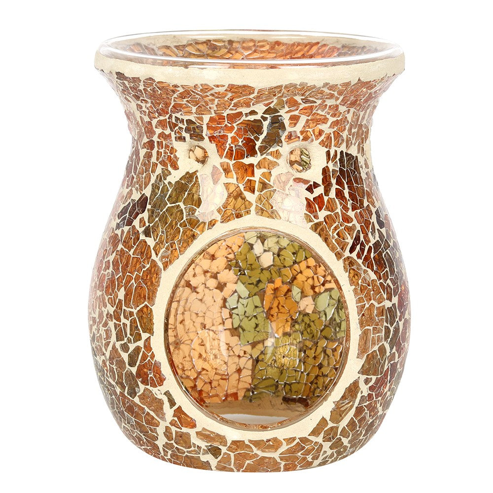 View Large Brown Crackle Oil Burner information