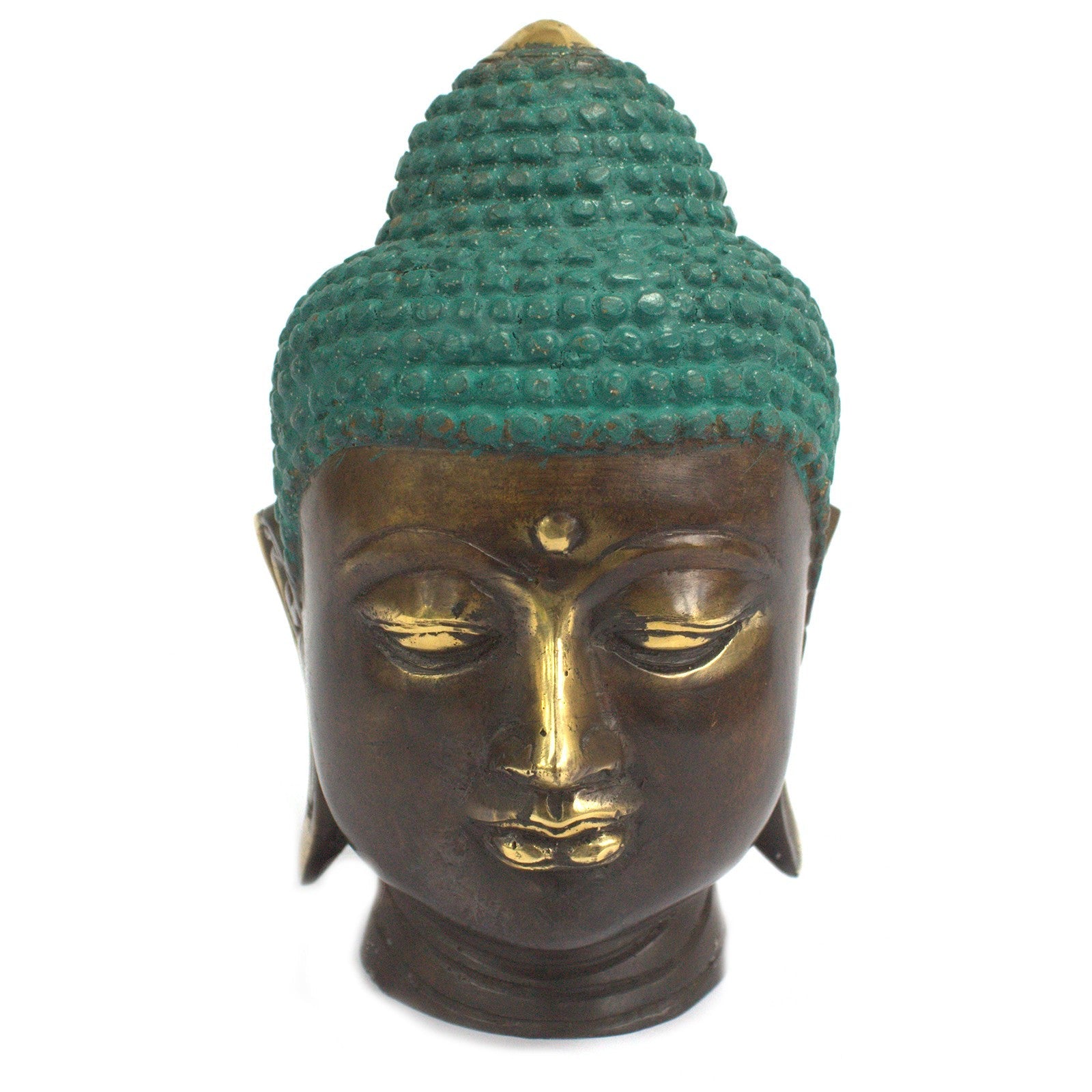 View Large Classic Brass Buddha Head information