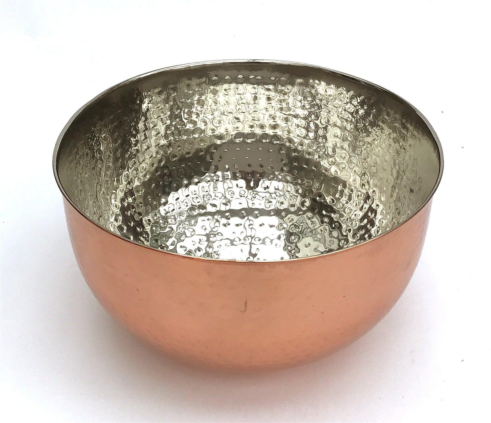 View Large Hammered Copper Coloured Bowl information