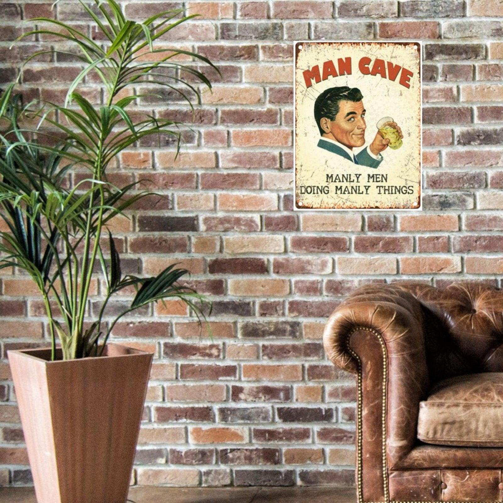 View Large Metal Sign 60 x 495cm Funny Man Cave information