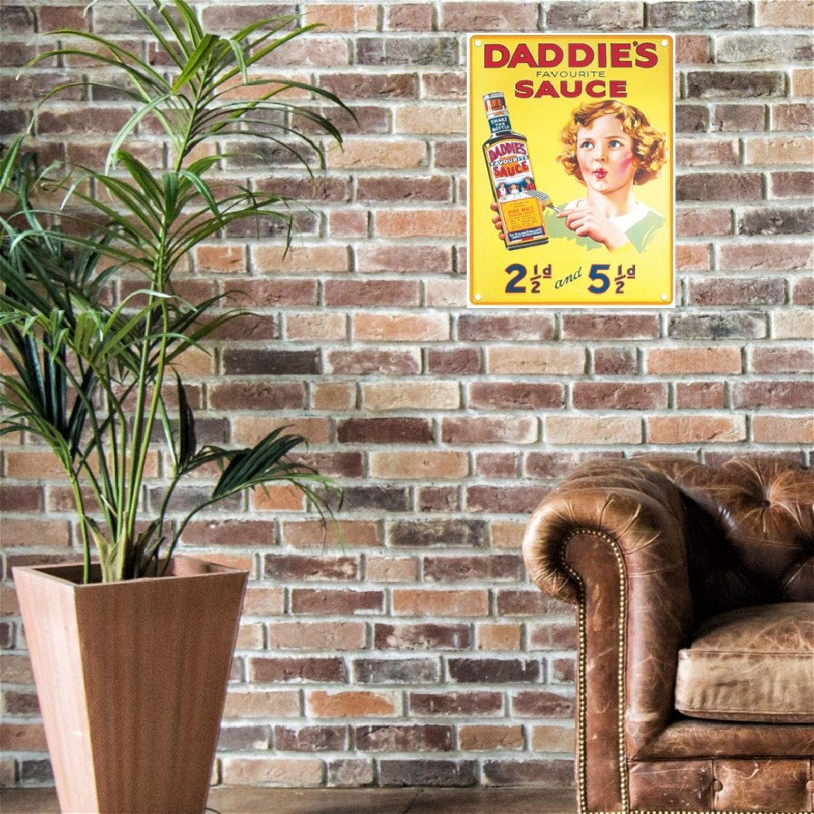 View Large Metal Sign 60 x 495cm Vintage Retro Daddies Sauce information