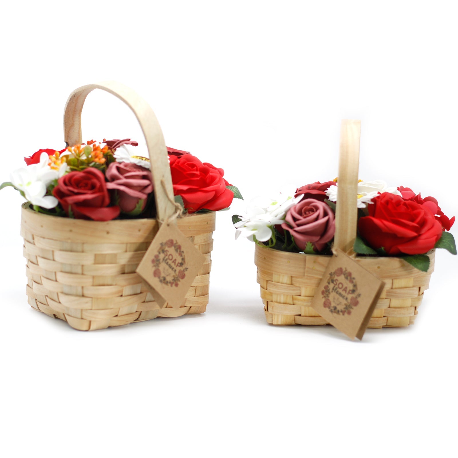 View Large Red Bouquet in Wicker Basket information