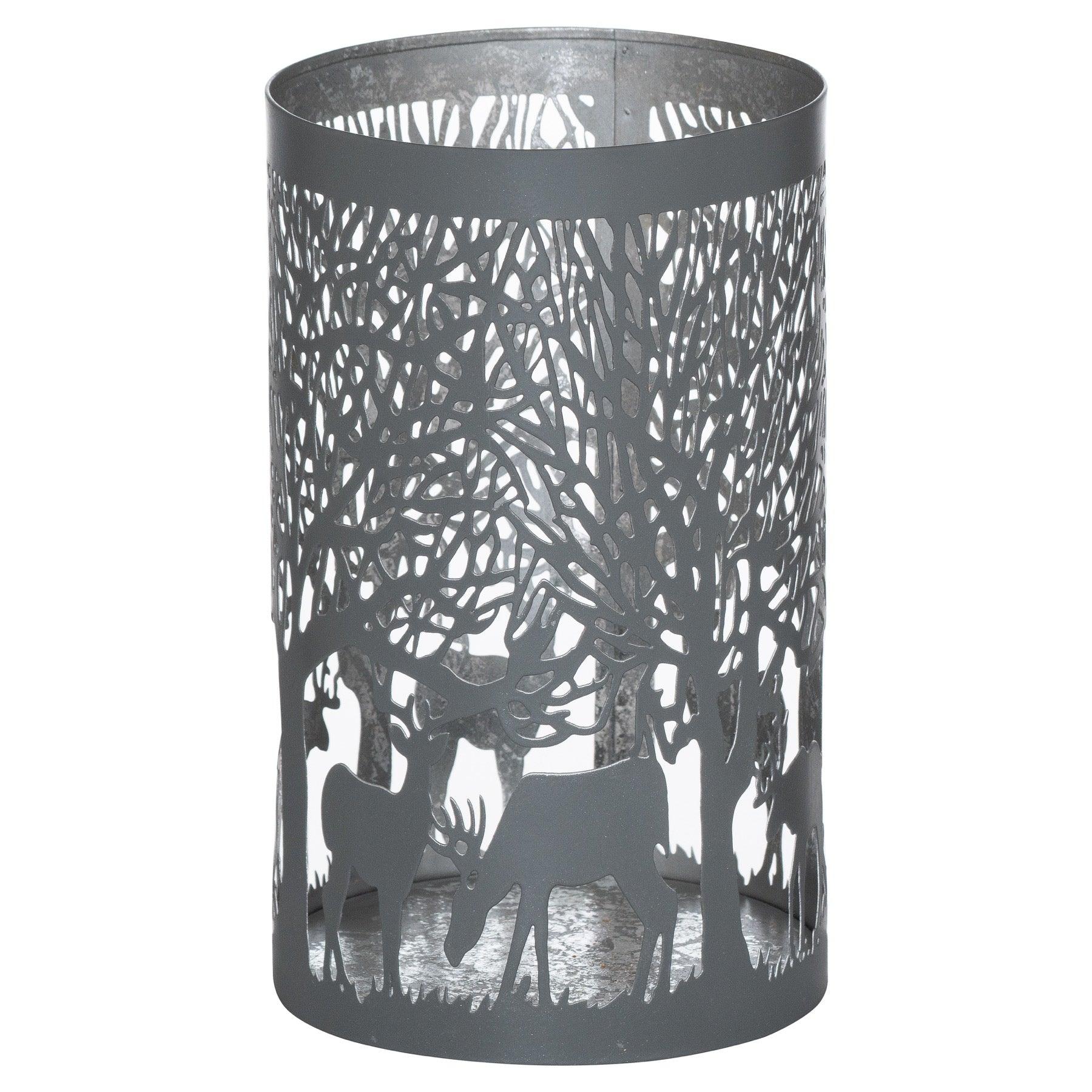View Large Silver And Grey Glowray Stag In Forest Lantern information