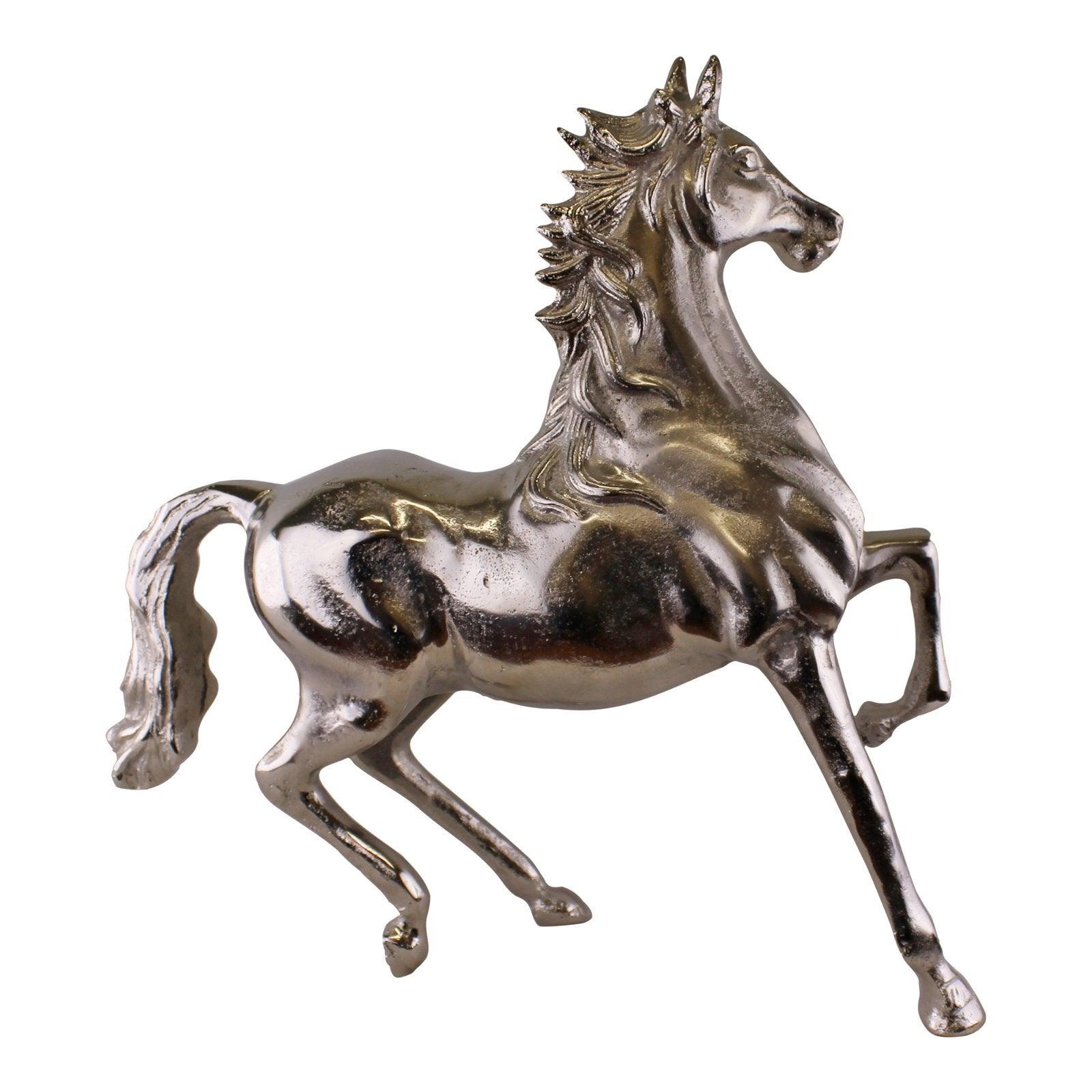 View Large Silver Metal Horse Ornament 39cm Tall information