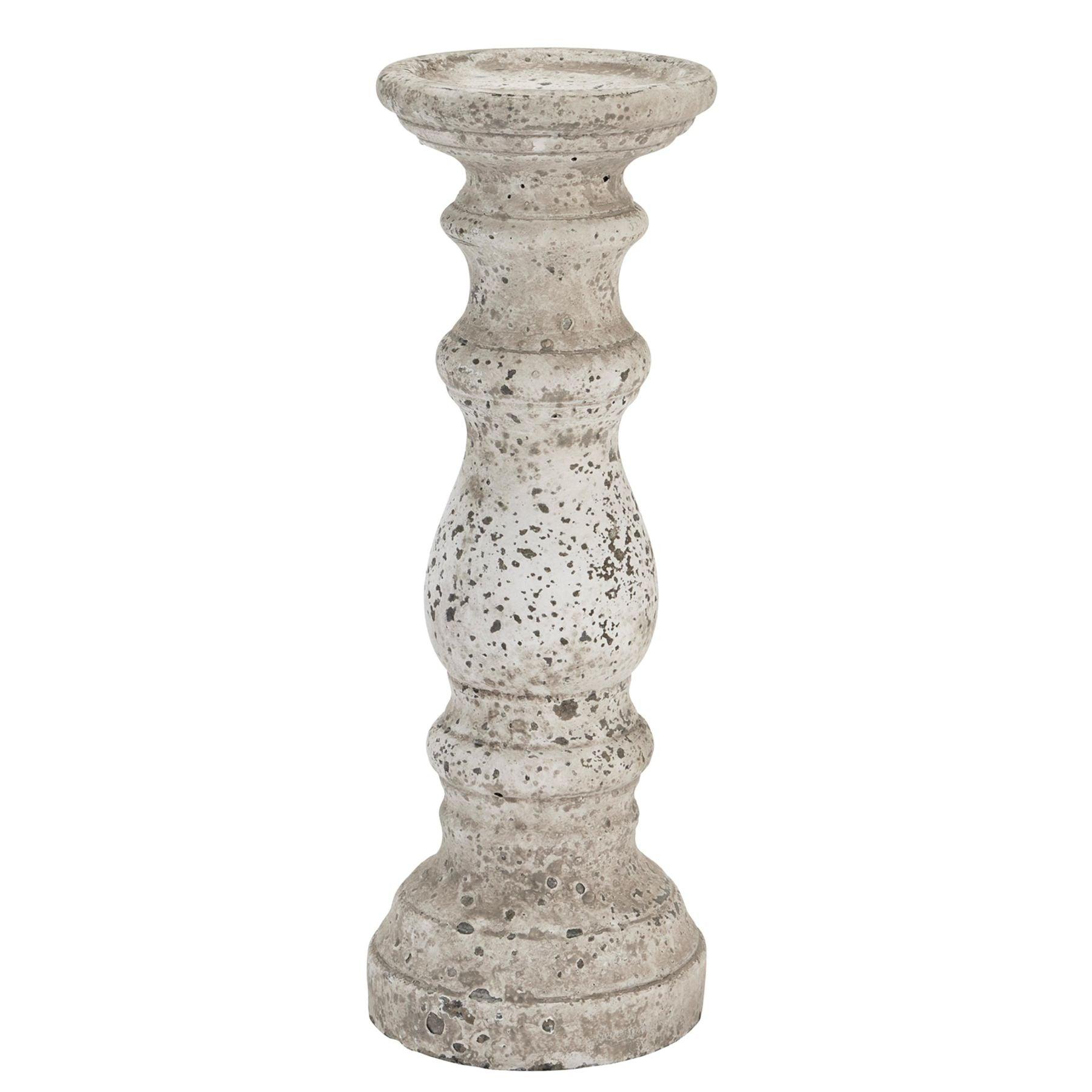 View Large Stone Ceramic Column Candle Holder information