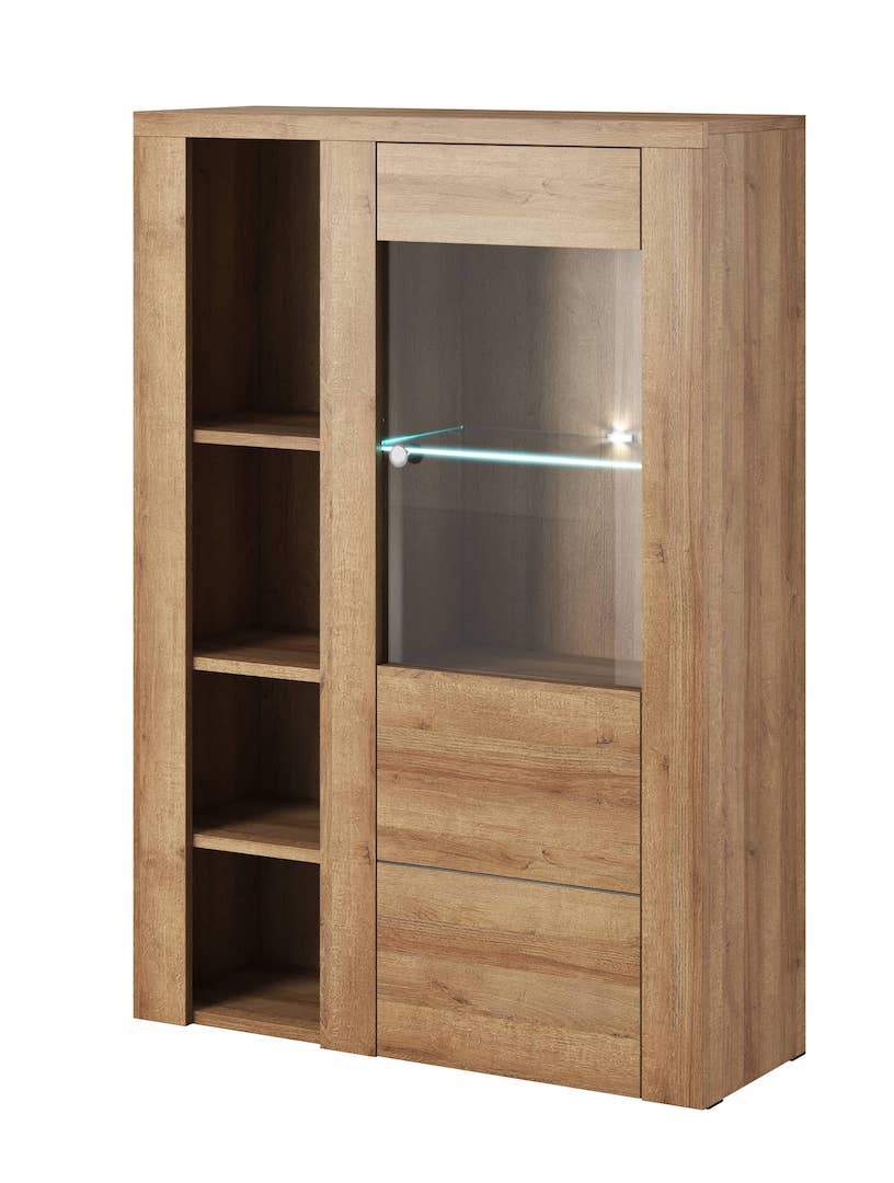 View Larona 44 Sideboard Display Cabinet Oak Riviera 100cm information