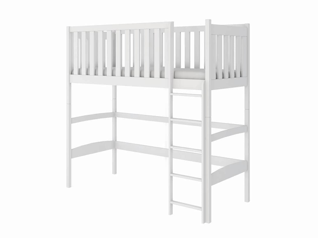 View Laura Loft Bed White Foam Mattress information