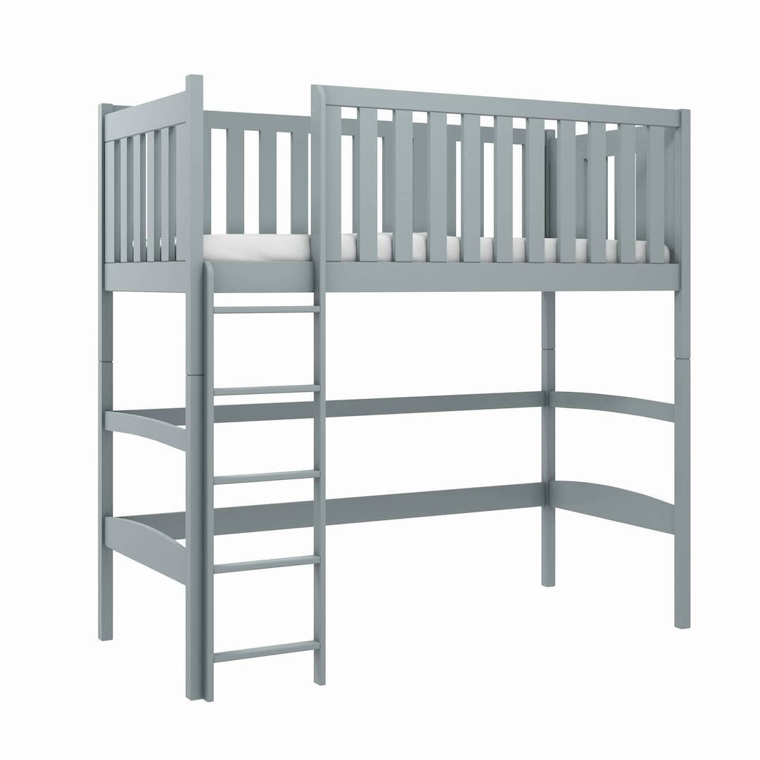 View Laura Loft Bed Grey FoamBonnell Mattress information