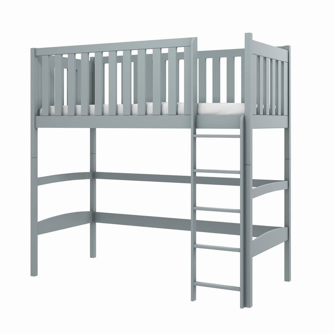 View Laura Loft Bed Grey Foam Mattress information