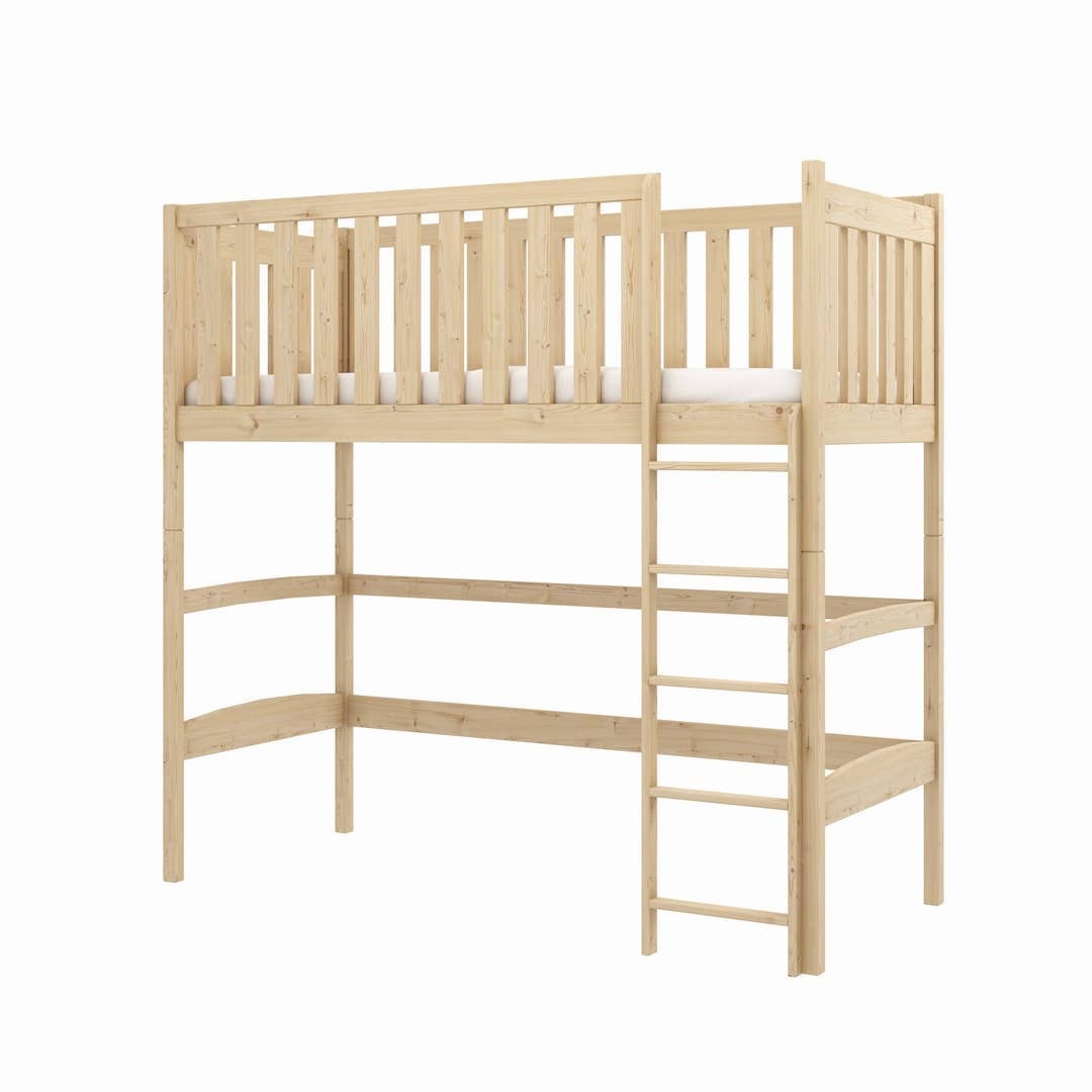 View Laura Loft Bed Pine Foam Mattress information