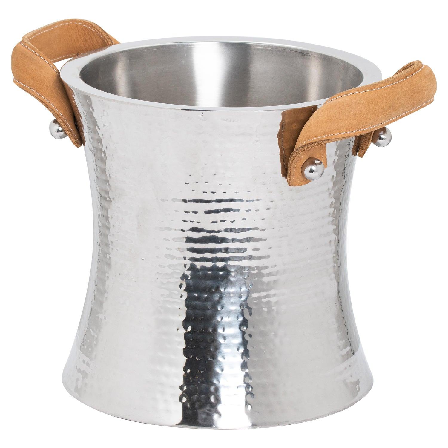 View Leather Handled Ice Bucket information