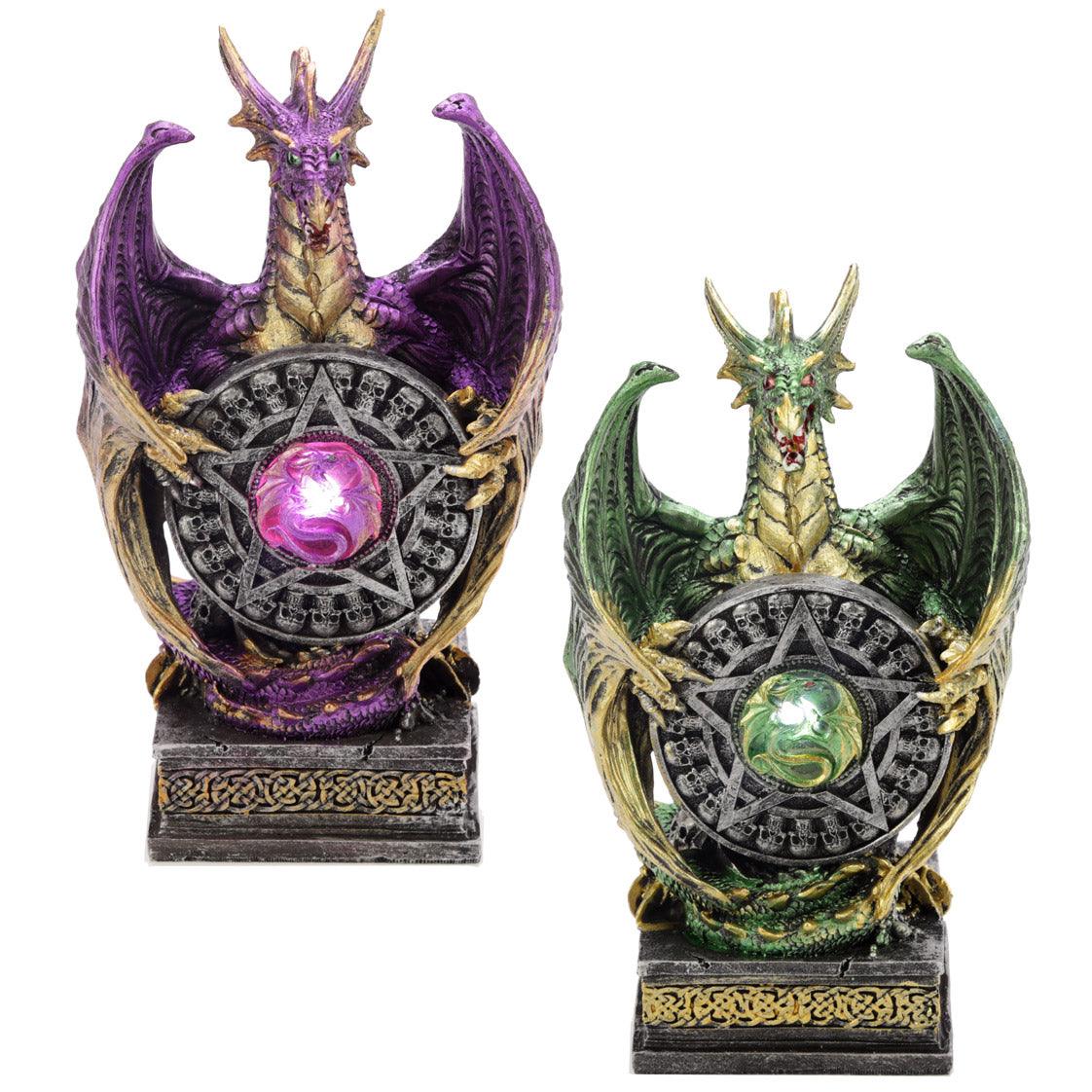 View LED Mystical Vortex Dark Legends Dragon Figurine information