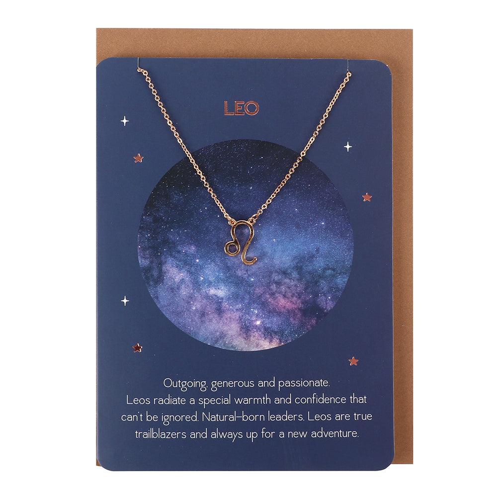 View Leo Zodiac Necklace Card information