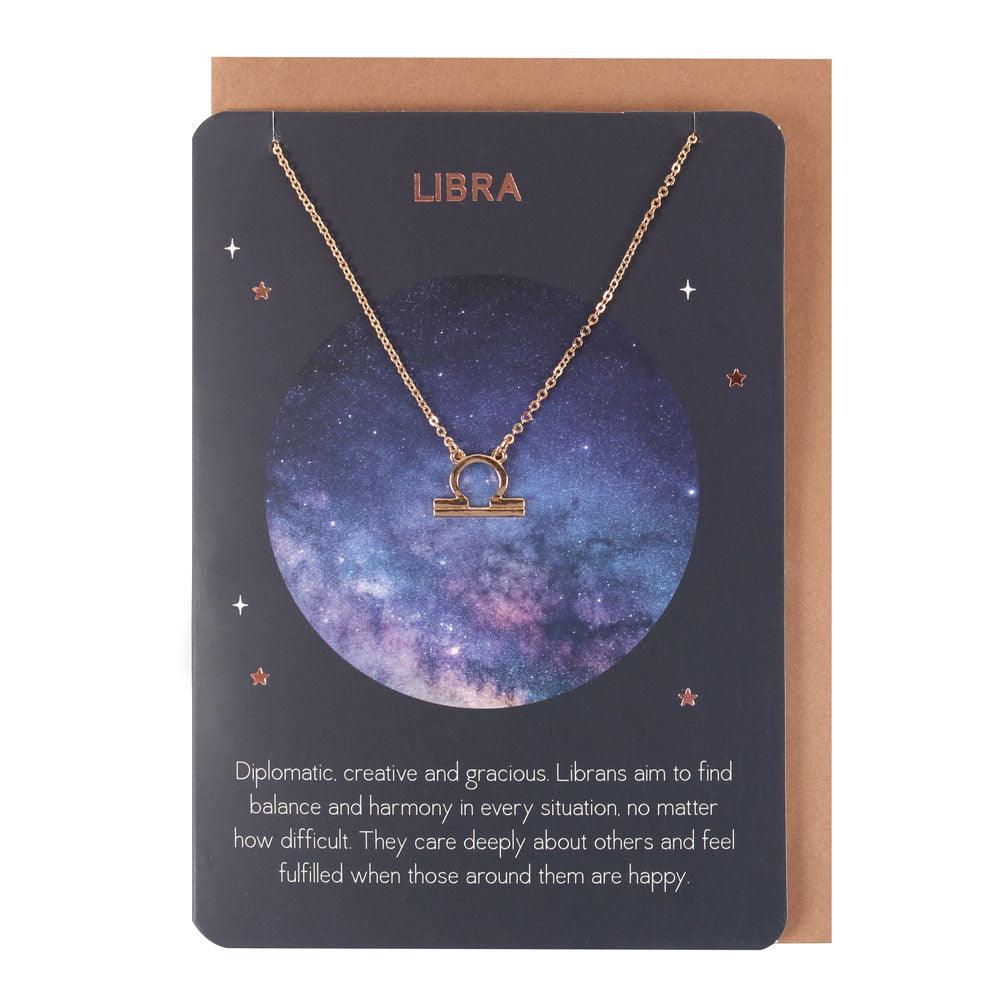 View Libra Zodiac Necklace Card information