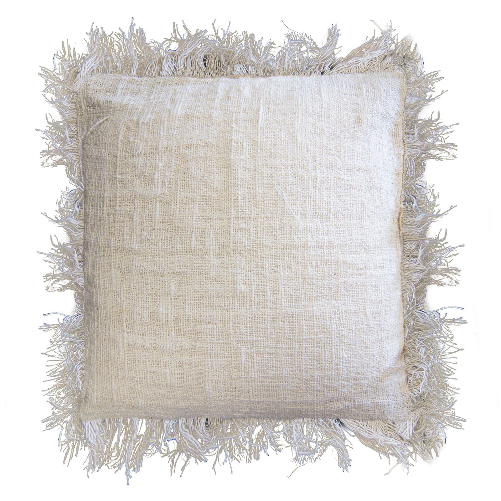 View Linen Cushion 60x60cm with fringe information