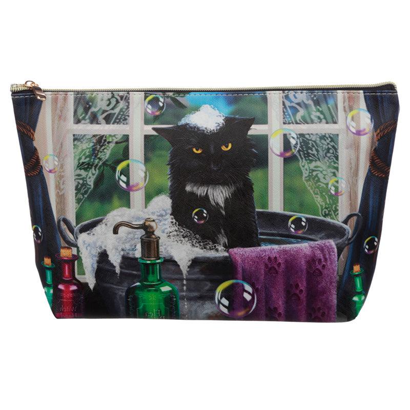 View Lisa Parker Bath Time Cat Large PVC Toiletry Makeup Wash Bag information