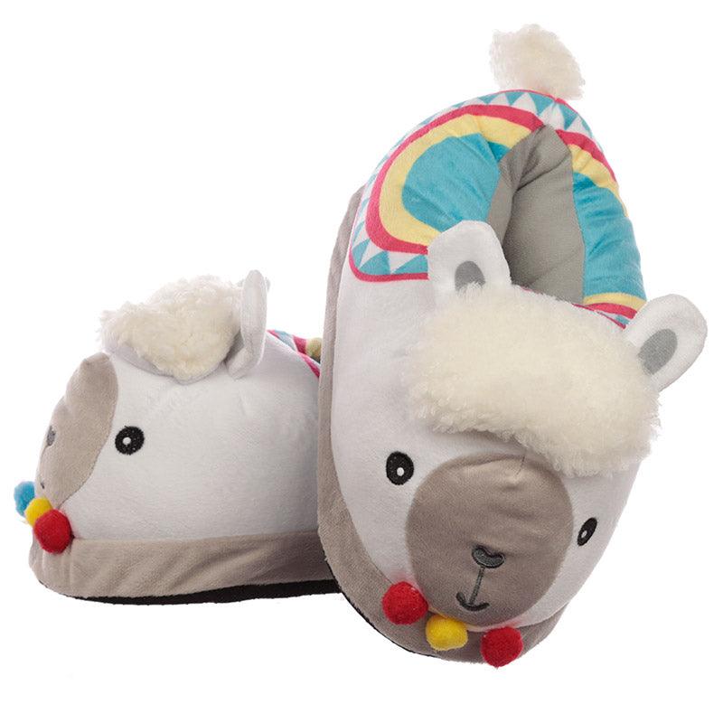 View Llama Unisex One Size Pair of Plush Slippers information