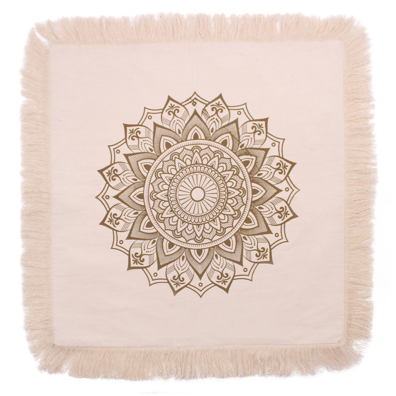 View Lotus Mandala Cushion Cover 60x60cm bronze information