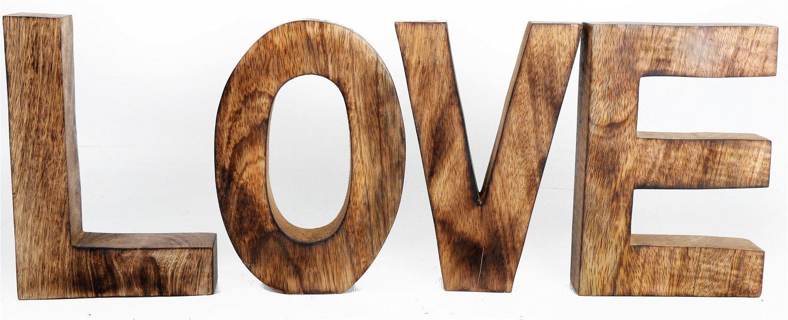View LOVE Wooden Letters Sign information