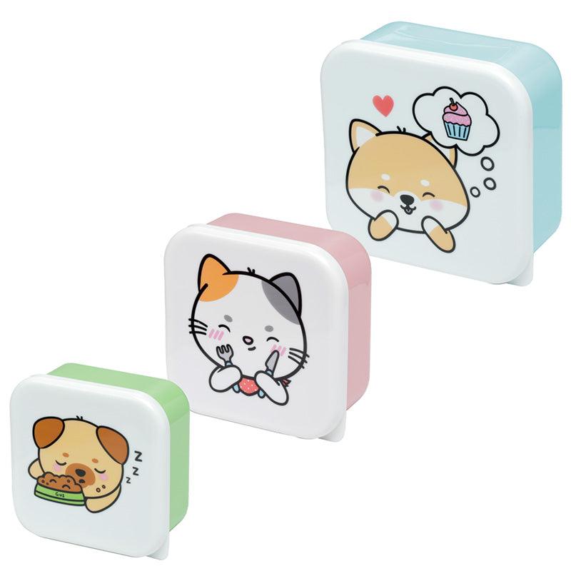 View Lunch Boxes Set of 3 SML Adoramals Pets information