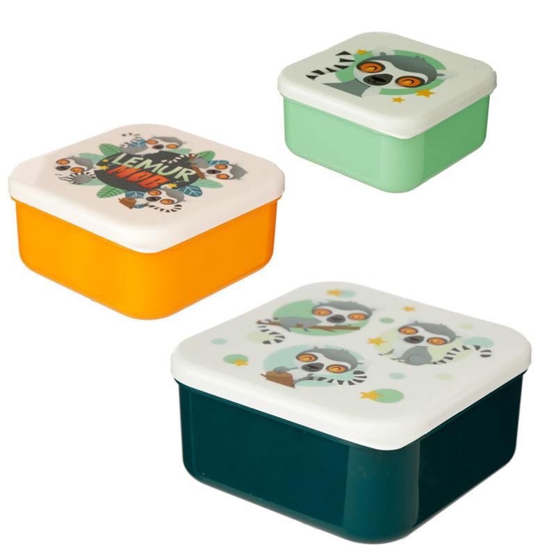 View Lunch Boxes Set of 3 SML Lemur Mob information