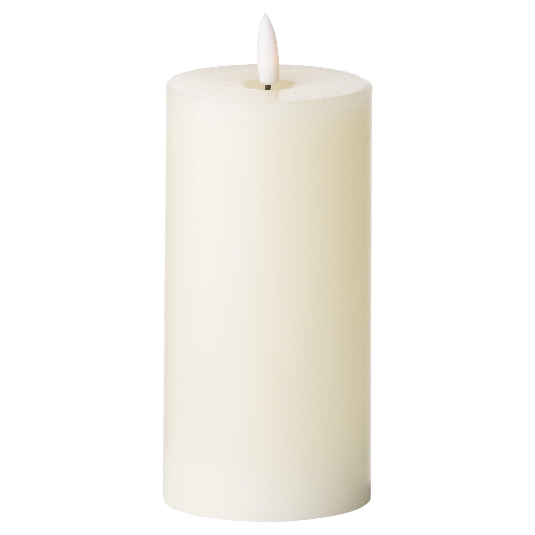 View Luxe Collection Natural Glow 3 x 6 LED Ivory Candle information