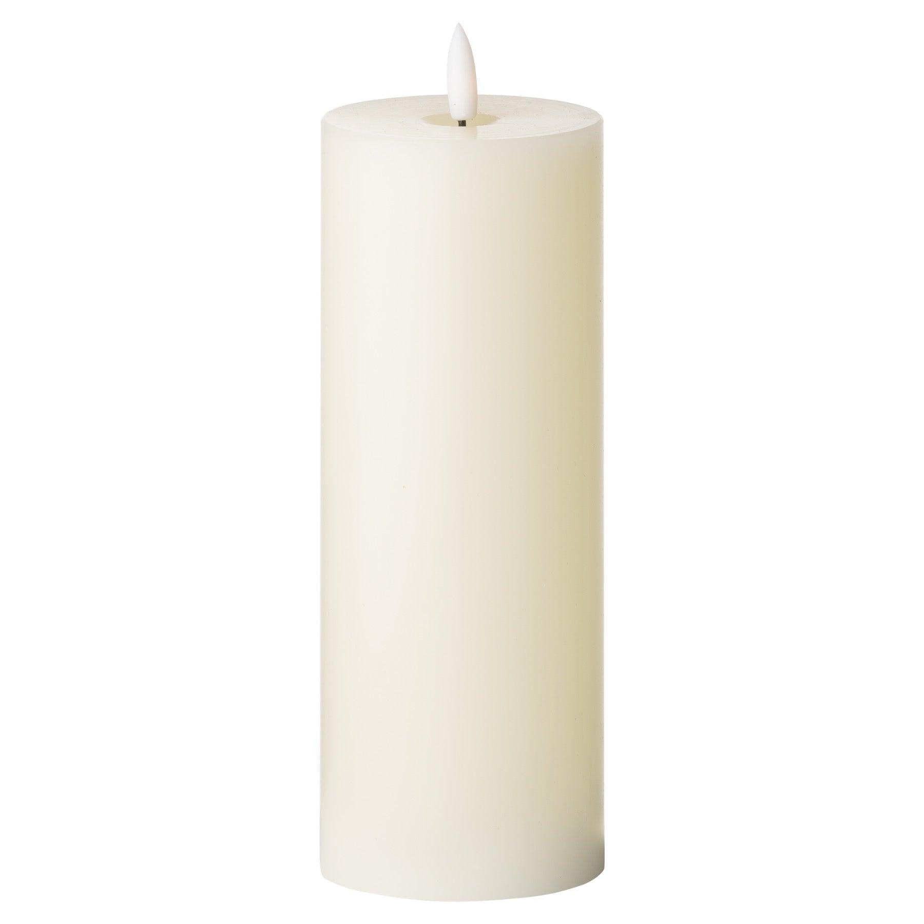 View Luxe Collection Natural Glow 3 x 8 LED Ivory Candle information