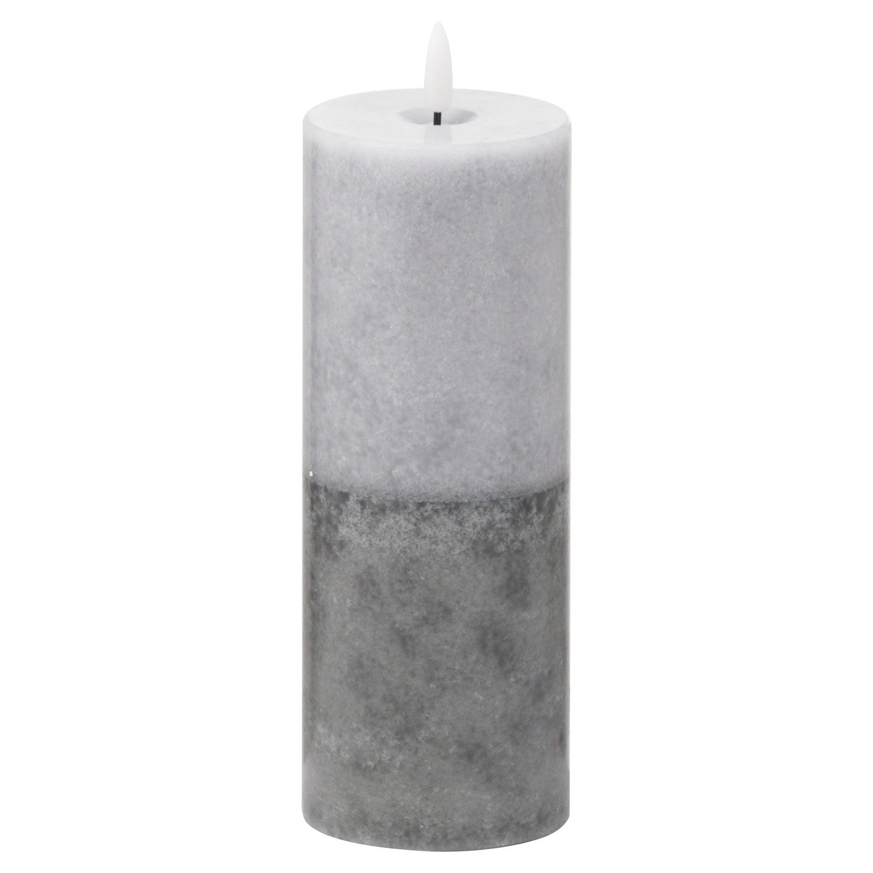 View Luxe Collection Natural Glow 3x8 Stone LED Candle information
