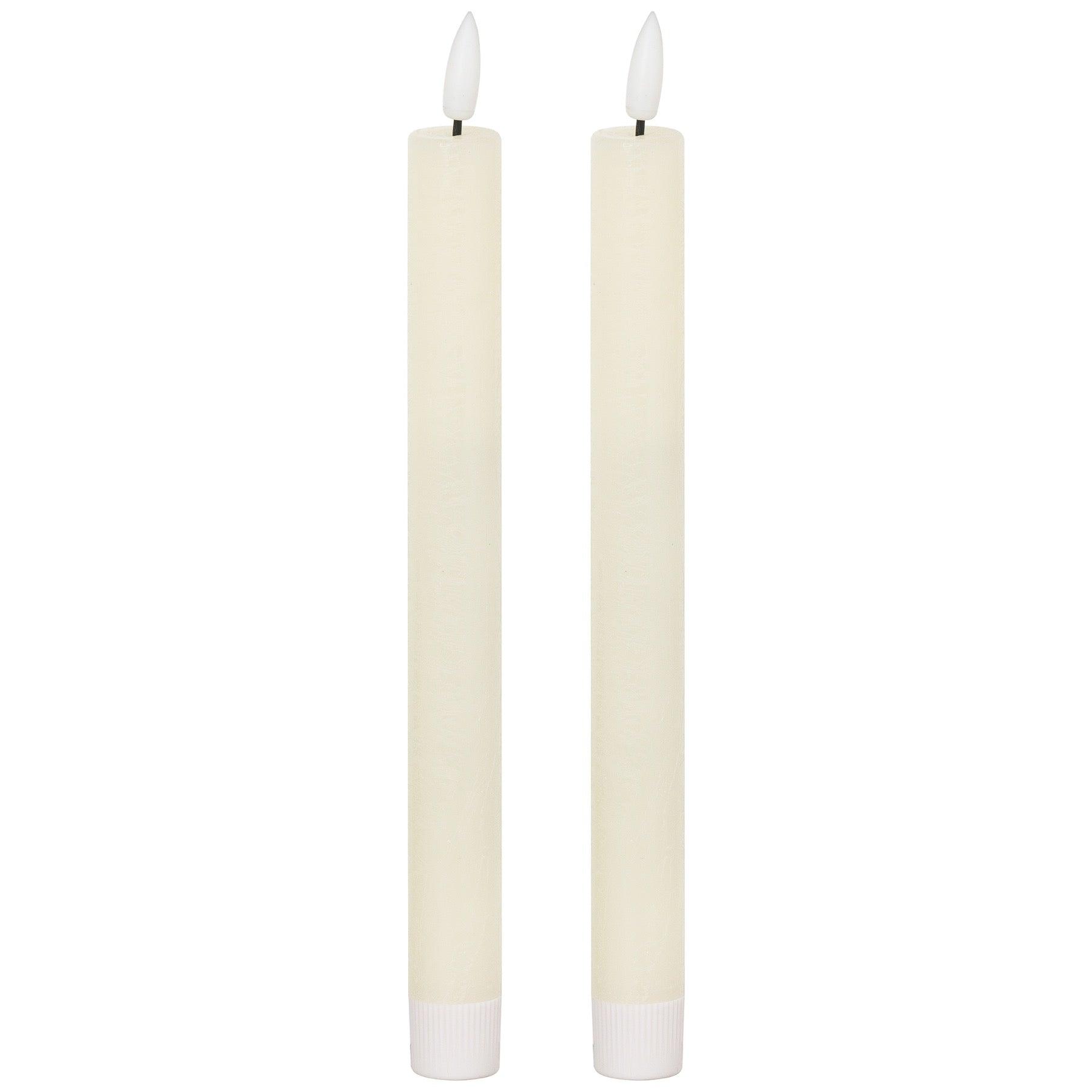 View Luxe Collection Natural Glow S 2 Ivory LED Dinner Candles information