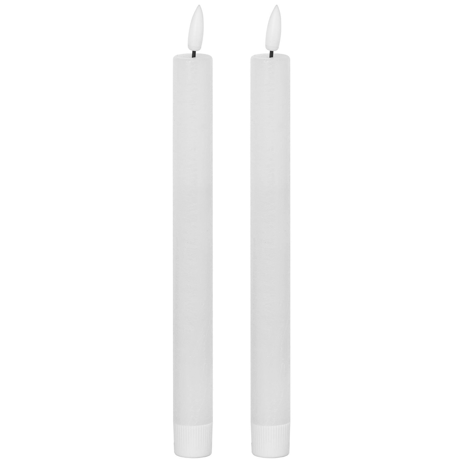 View Luxe Collection Natural Glow S 2 White LED Dinner Candles information