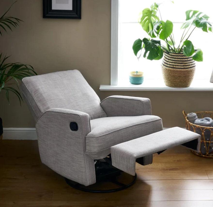 View Madison Swivel Glider Recliner Chair Pebble information