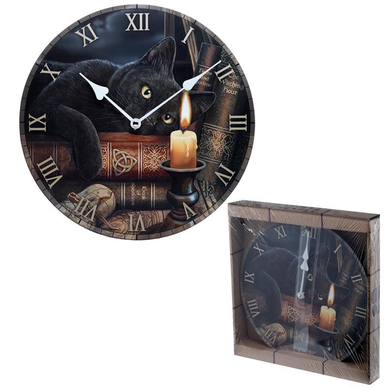 View Magical Witching Hour Cat Lisa Parker Design Wall Clock information