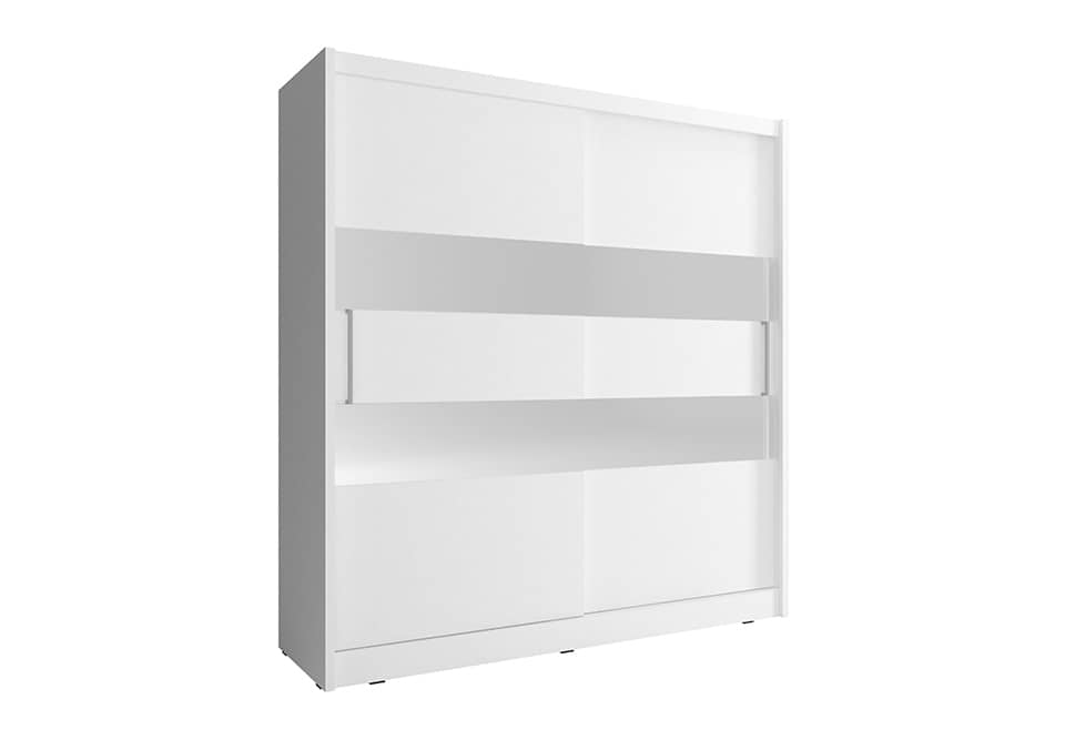 View Maja II Sliding Door Wardrobe 180cm White Matt 180cm information