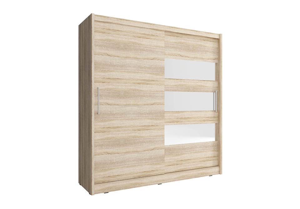 View Maja III Sliding Door Wardrobe 180cm Oak Sonoma 180cm information