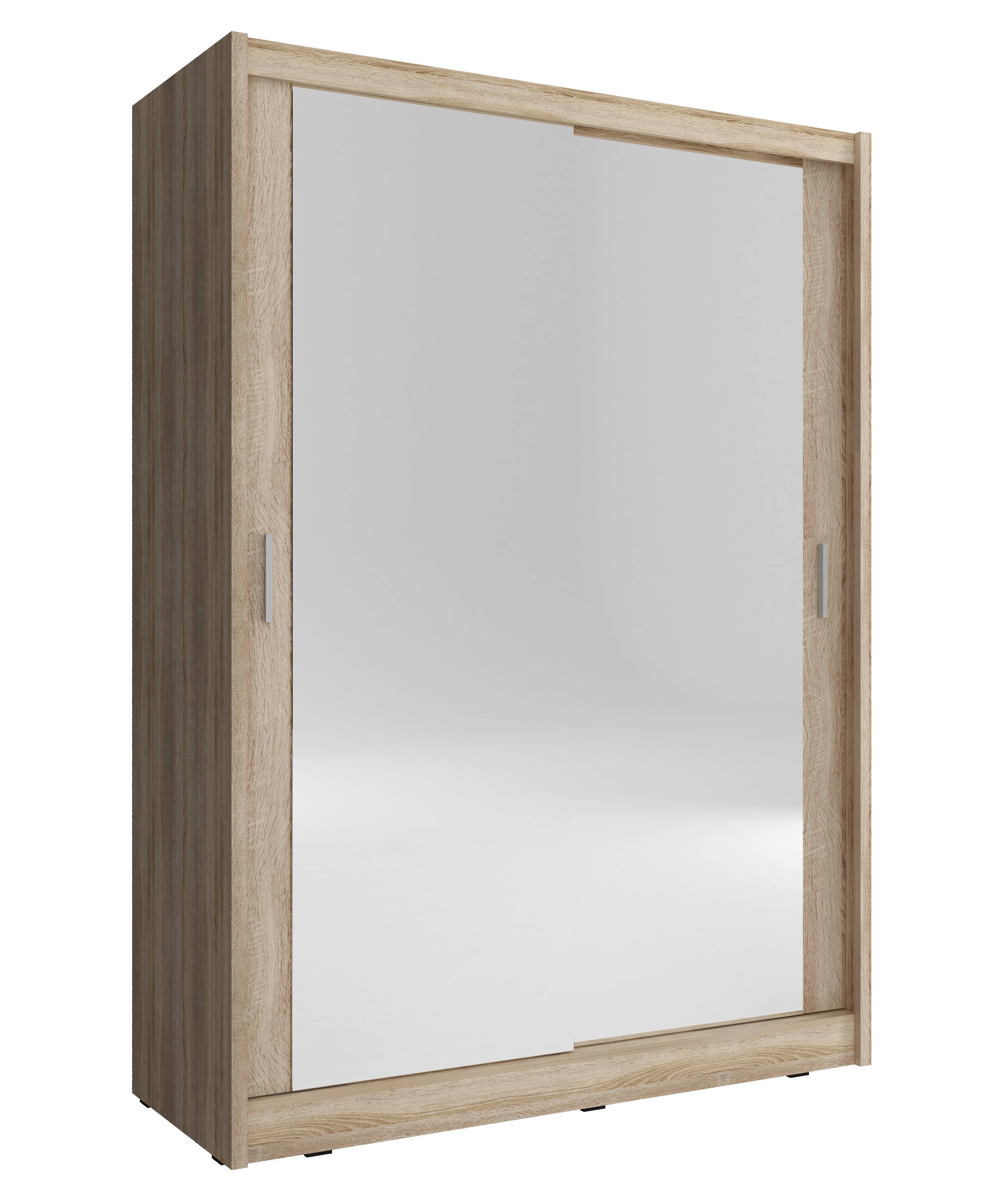 View Maja Sliding Door Wardrobe 130cm Oak Sonoma 130cm Two Mirrors information