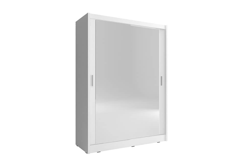 View Maja Sliding Door Wardrobe 150cm White Matt 150cm Two Mirrors information