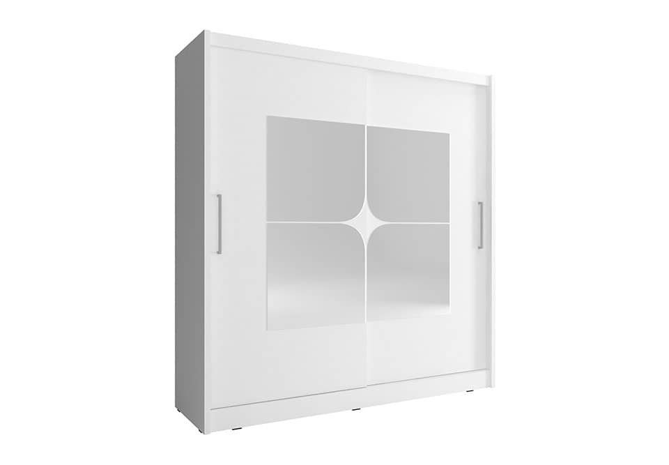 View Maja VII Sliding Door Wardrobe 180cm White Matt 180cm information