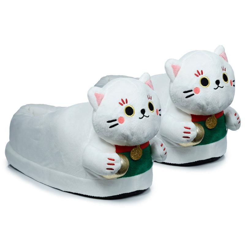 View Maneki Neko Lucky Cat Slippers One Size information